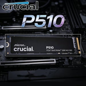 크루셜 P510 1TB 2TB PCIe Gen5 NVMe SSD, PCIe 5.0 M.2 2280 내장형 솔리드 스테이트 드라이브, 노트북 및 데스크탑 호환