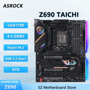 ASROCK Z690 Taichi DDR5 메인보드 Z690 CPU 지원 i9-12900K i9-13900K i7-12700K i5-12600K i5-14600K LGA1700 M