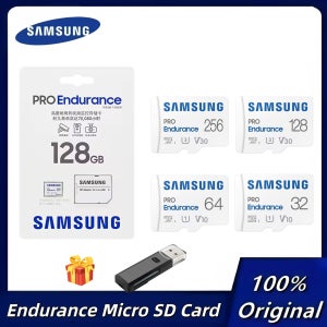 삼성 정품 프로 엔듀런스 마이크로 SD 256GB 128GB 64GB 32GB U3 4K 고내구성 TF 메모리 카메라용 차량용 블랙박스용 보안 카메라용