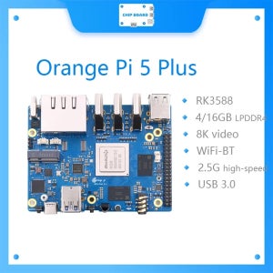 오렌지 파이 5 플러스 싱글 보드 컴퓨터 RK3588 PCIE 모듈 외부 WiFi-BT SSD 8K 오렌지 파이5 플러스 데모 개발 보드