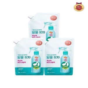 [온더바디]온더바디 코튼풋 발을씻자 풋샴푸 리필 자몽 500ML x 3개