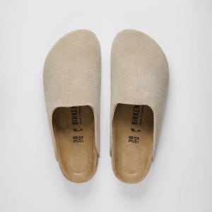 KITH 암스테르담 스웨이드 가죽 타우페