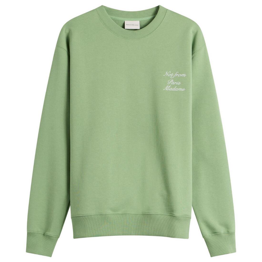 드롤드무슈 슬로건 캘리그래피 스웻셔츠 Drôle de Monsieur Sweatshirt Slogan Calligraphy K-SW157-CO127-LGN