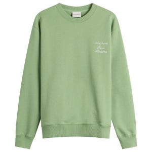 드롤드무슈 슬로건 캘리그래피 스웻셔츠 Drôle de Monsieur Sweatshirt Slogan Calligraphy K-SW157-CO127-LGN