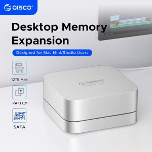 ORICO StudioLink 외장 하드 드라이브 인클로저, 2.5 인치 SATA 외장 USB 3.2-SATA 10Gbps 하드 드라이브 인클로저, 맥 미니용