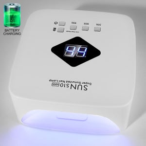 전문가용 30 LED UV 네일 램프, 충전식 UV 젤 광택 램프 (자동 센서 및 타이머 포함) 네일 젤 UV 램프 장비