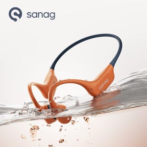 Sanag B77S IPX8 수영용 이어폰 골전도 블루투스 헤드폰 특가 64GB 메모리 MP3 플레이어 무선 헤드셋
