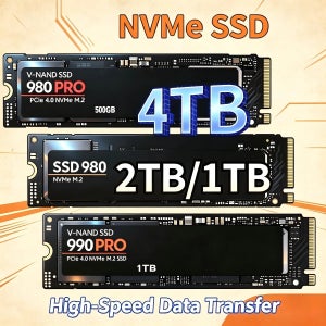 오리지널 980Pro 990Pro M.2 NVMe SSD 1TB 2TB 4TB PCIe 4.0 고속 7400MB/s 솔리드 스테이트 드라이브 노트북 데스크탑 게이밍 PC용