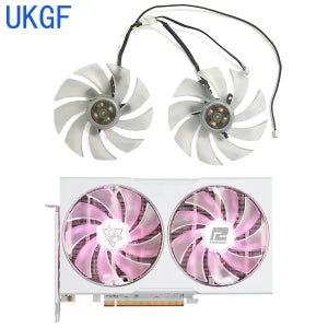 파워컬러 헬하운드 사쿠라 AMD 라데온용 GPU 선풍기, 98mm, 4 핀 FD10015H12D, DC 12V 0.55A RX 6650 XT™RX 6650 XT 8GB GDDR6