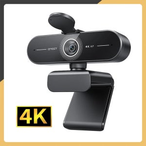 4K 울트라 HD 웹캠 1080P 60fps 웹 카메라 EMEET C60E 자동 초점 USB 컴퓨터 카메라 라이브 스트리밍/화상 통화/회의용