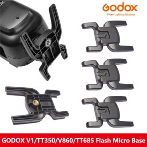 Godox V1 V860 V850 TT600 TT685 TT350 V850II 860II 860III 오리지널 탑 핫 부트 Duck Paw 베이스 플래시 마이크로 브래킷 베이스