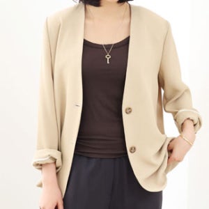 베라노바 썸머 프리미엄 카라리스 자켓 (2color)*썸머 원단 Made in Japan fabric 모던한 세련미/정제된 실루엣과 고급스러운 소재감이 돋보이는 프리미엄 밀파 자켓