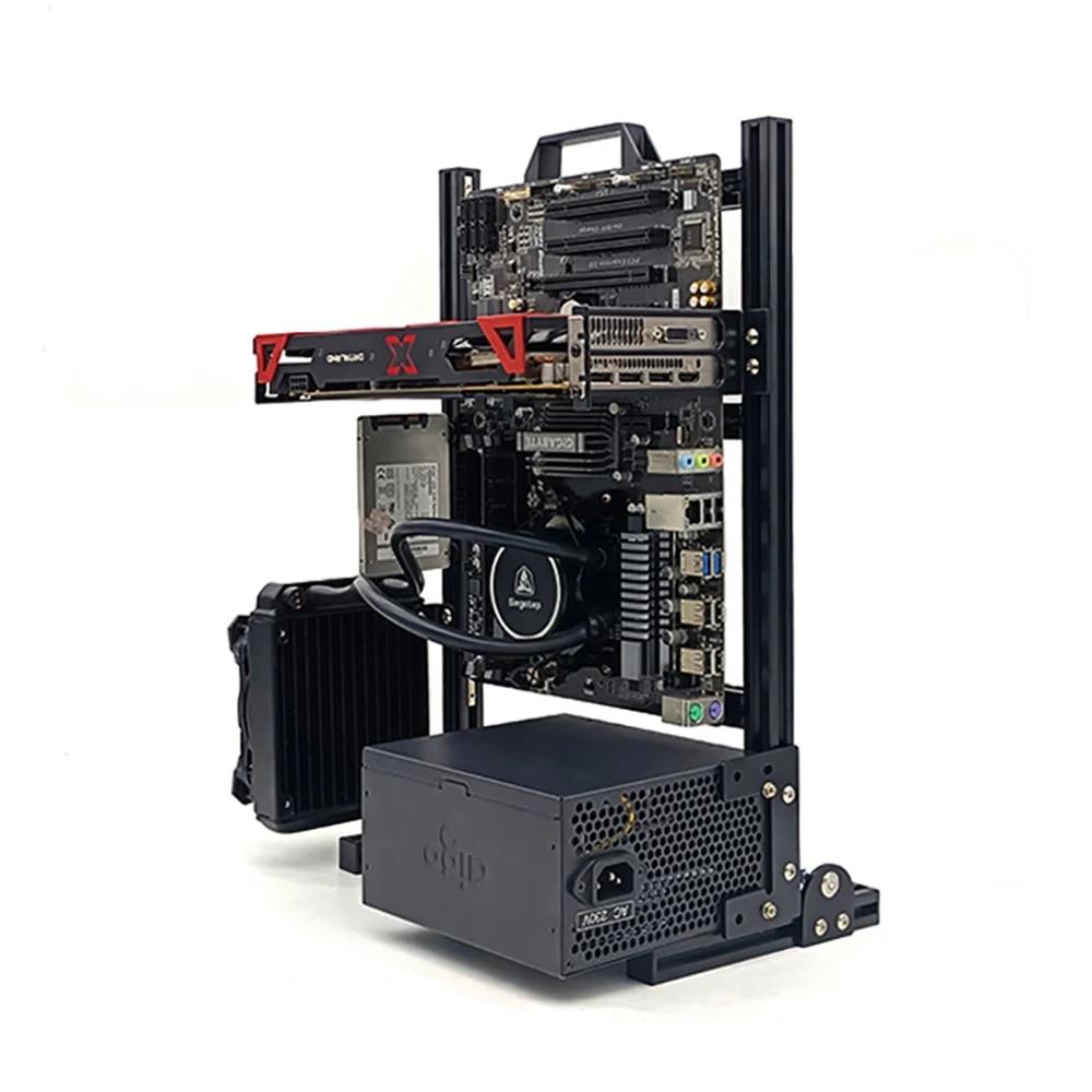 DIYコンピュータシャーシブラケットオープンマザーボードケースラックATX垂直水平PCゲーム水冷テストベンチ