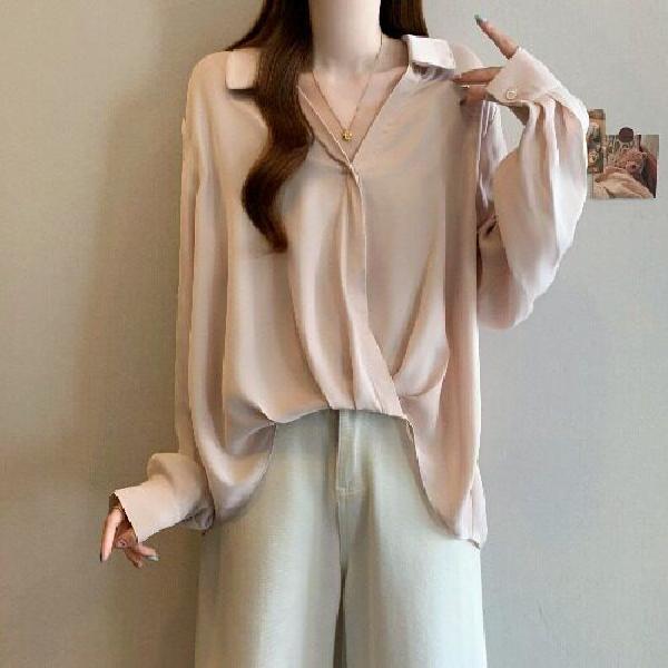 기쁜우리좋은날 김수아셔츠 천지선블라우스 35  핑크  3XL