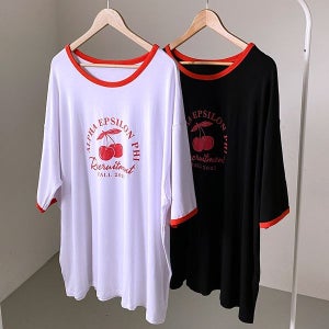 아이우먼 [하프클럽] 빅사이즈티 U796L605 앱실론체리그림티셔츠 RA
