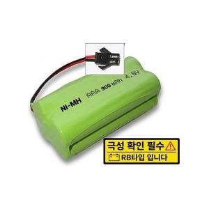 [NI-MH충전지]4.8V 900mAh 니켈수소 AAA 사각 배터리팩 RC카 완구 호환용 2x2 배열 RB타입