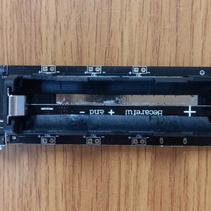 PN-HLCH-18650-1s 리튬 배터리(18650) 홀더장착 충전-전원출력(3.3V, 5V) 모듈 (배터리 - 1개용), CHN