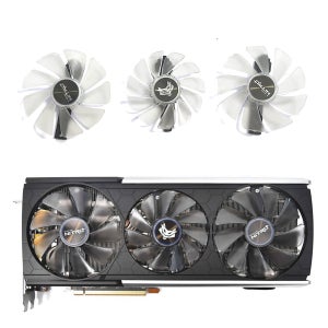 DIY 화이트 LED 냉각 팬 FD10015M12D FDC10H12D9-C 사파이어 RX 5700 XT Nitro+ 스페셜 에디션 95MM 85MM RX5700XT GPU 팬용