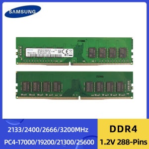 삼성 DDR4 4GB 8GB 3200AA 2666V 2400T 2133P 데스크탑 RAM 288핀 1.2V DIMM PC4-25600 비-ECC 메모리 램 DDR4 PC용