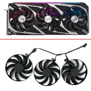 냉각 팬 ASUS TUF RTX 3060 RTX 3060 TI RTX 3070 RTX 3080 RTX 3090 GPU 팬, 90mm CF9010U12D PLD09210S12H DC