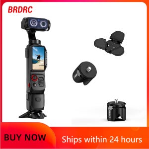 BRDRC 삼각대 또는 DJI OSMO Pocket 4/Insta360 Luna Ultra 액세서리 미니 금속 삼각대 데스크탑 사진 촬영 스탠드 마그네틱 마운트