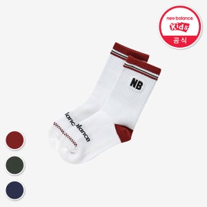 [뉴발란스키즈]로고 장목 양말 NK8EES106U