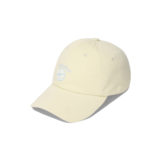 [커버낫 우먼] [TAG가 39,000] 클로버하트 부클자수 볼캡 Yellow