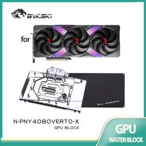 Bykski N-PNY4080VERTO-X 워터 블록은 PNY GeForce RTX 4080 슈퍼 파운더스 에디션 GPU 카드/구리 쿨러/부식 방지에 사용됩니다.