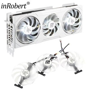 Powercolor RX 7900 XTX Hellhound Spectral White T용 비디오 카드 팬 교체 129215 BU RX7900XTX 그래픽 카드 냉각 팬