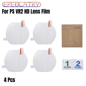 PS VR2 렌즈 보호기용 새 제품 4개 PSVR2 헤드셋용 HD 긁힘 방지 필름 풀 커버 렌즈 보호기