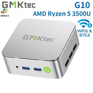Aittact&GMKtec G10 미니 PC AMD Ryzen 5 3500U (N150/N97보다 우수) 2.5GbE NIC LAN 데스크탑 미니 PC WiFi 5, Type-C,