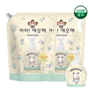 아이깨끗해x포차코 핸드워시 대용량 1.8Lx 2개 + 490ml 포차코 공용기 x 1개