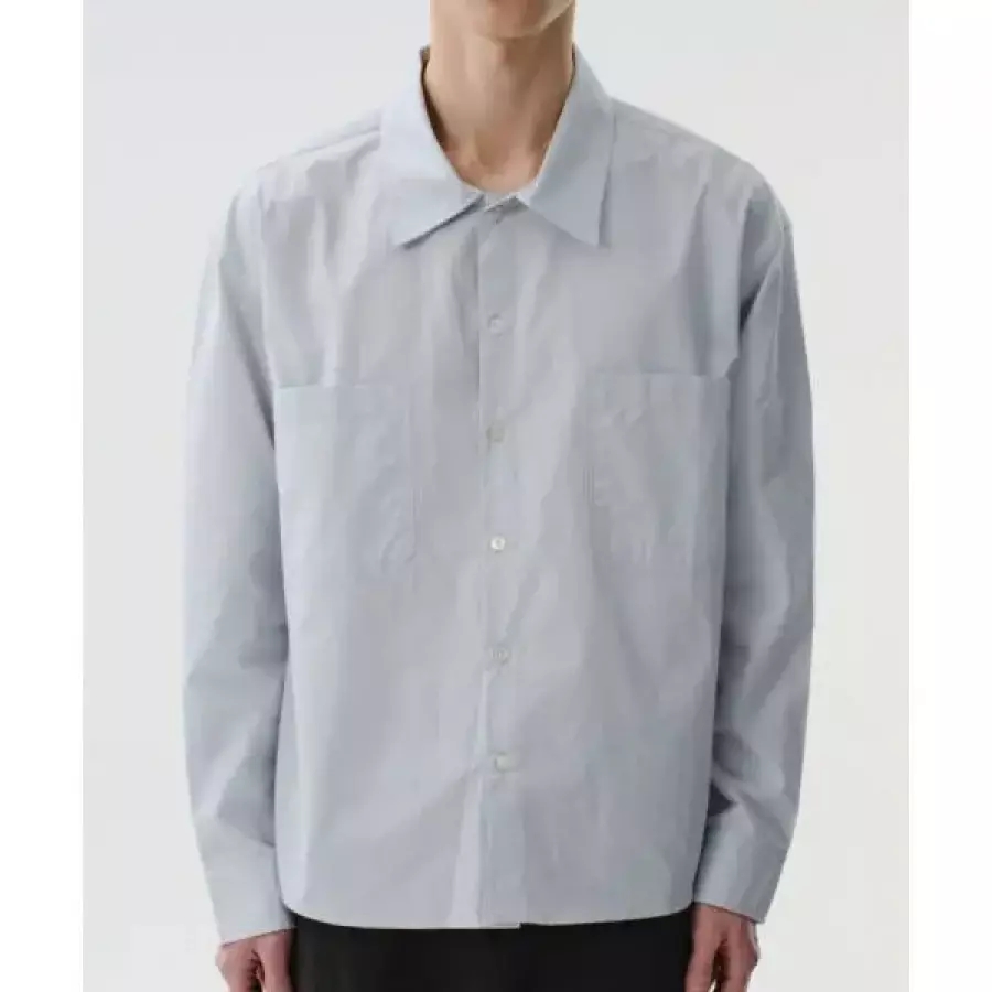 DIVEIN PURE COTTON TWO POCKET SHIRTS LIGHT BLUE