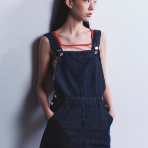 [구호플러스] Denim Overall Dress - Navy 남색 KE4371M51R