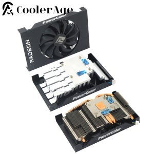 Powercolor RX 6400 6500XT ITX 그래픽 카드 교체용 방열판 RX6400 RX6500XT 그래픽 카드 냉각 방열판