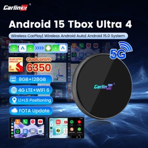 칼린킷 울트라 4 안드로이드 15 카플레이 Ai 박스 SM6350 무선 카플레이 안드로이드 오토 스마트 카 TV 박스 넷플릭스 5G 네트워크 8G+128G 지원