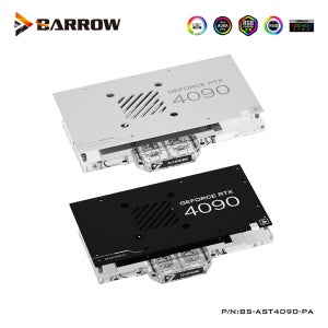 ASUS TUF/Strix RTX 4090 O24G/24G 게임용 그래픽 카드 쿨러(백플레이트 포함)용 Barrow GPU 워터 블럭, BS-AST4090-PA