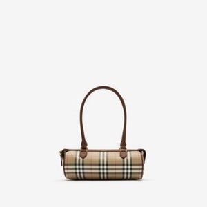 Burberry 미니 체크 배럴 백, 아카이브 베이지