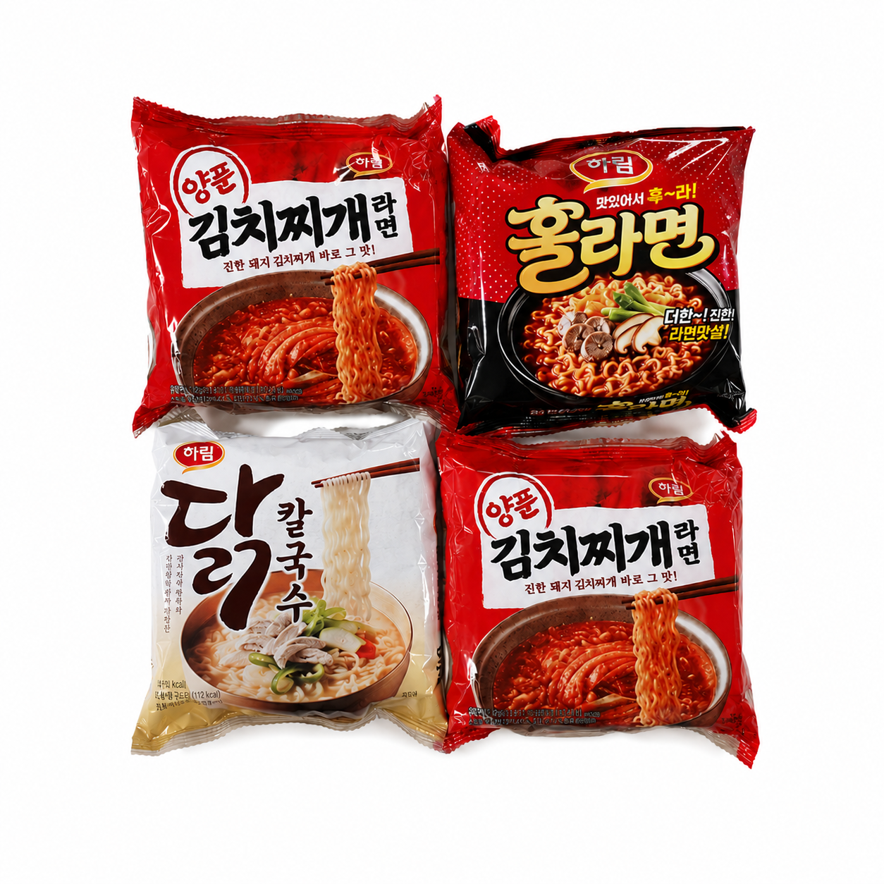 하림 양푼김치찌개 8입+훌라면 4입+닭칼국수 4입 (11,050원) (무료)