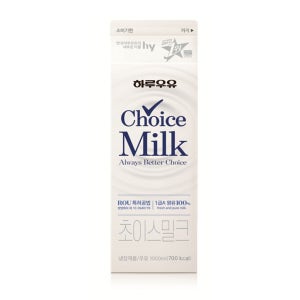 한국야쿠르트 hy 하루우유 초이스밀크 (1000ML*2입)
