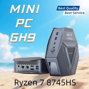 미니 PC 게이밍 인텔 코어 라이젠 7 8745HS WIFI6 타입-C HD DP 2DDR5 데스크탑 사무용/가정용 PC 4USB3.2 2*2.5G LAN 윈도우11