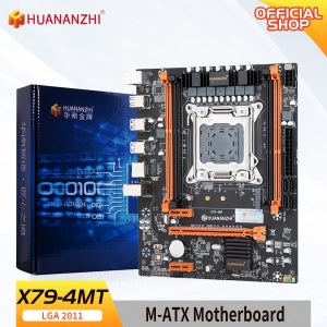 HUANANZHI X79 4MT LGA 2011 XEON X79 마더보드, 인텔 E5 2620 2640 2650 2680 2690 V1 V2 REG ECC DDR3 메모리 및 NV