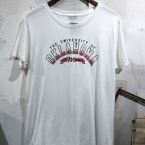 jansport white oklahoma university graphic print t-shirt