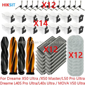 (드림 X50 울트라 /X50 마스터/L50 프로 울트라/L40S 프로 울트라/L40s 울트라 / MOVA V50 울트라) 메인 브러시 필터 걸레 천 먼지 봉투