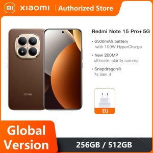 레드미 노트 15 프로+ 5G 샤오미 글로벌 버전 스마트폰 스냅드래곤 ®   7세대 4 NFC 6.83인치 CrystalRes AMOLED 디스플레이 6500mAh