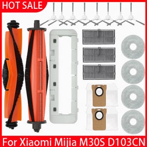 Xiaomi Mijia M30S D103CN 로봇 진공 예비 부품 소모품 메인 사이드 브러시 Hepa 필터 걸레 천 먼지 봉투 액세서리