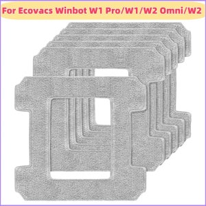 Ecovacs Winbot W1 Pro / W1 / W2 Omni / W2 마이크로 화이버 걸레 패드 천 교체, 창 청소 로봇 액세서리 예비 부품