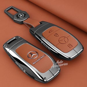 메르세데스 벤츠 AMG E C S GLC 클래스 E200 E400 E63 W213 S550 S560 C260 A200 키체인용 아연 합금 자동차 키 케이스 보호 쉘 가방