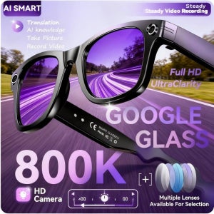 8K AI 스마트 안경 (100MP 카메라 탑재) Chat GPT 터치 스포츠 선글라스 블루투스 통화 비디오 음악 플레이어 남녀공용