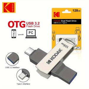 KODAK K273 Type-C USB3.2 회전형 USB 드라이브 32GB 64GB 128GB 256GB 모바일 컴퓨터 USB 드라이브